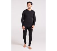 Mountain Warehouse Talus Mens Thermal Top & Pants Set - Lightweight & Breathable Baselayer, Isotherm, Moisture Wicking - Winter Camping, Outdoors, Travelling & Hiking Black (Top & Pant Set) 2XL