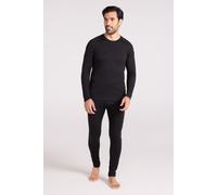 Mountain Warehouse Talus Mens Thermal Top & Pants Set - Lightweight & Breathable Baselayer, Isotherm, Moisture Wicking - Winter Camping, Outdoors, Travelling & Hiking Black (Top & Pant Set) 3XL