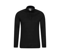Mountain Warehouse Talus Mens Long Sleeved Zip Neck Top - Red - Red - Size: M
