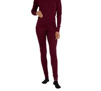 Mountain Warehouse Talus Women Thermal Baselayer Pants - Lightweight, Breathable & Quick Drying Ladies Leggings - for Travel, Hiking, Camping, Skiing, Snowboard Berry Women's Size 18