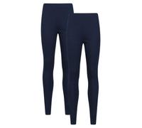 Mountain Warehouse Talus Womens Baselayer Pants - Multipack Ladies Leggings, Isotherm, Warm - Best for, Skiing, Snowboarding Navy (2 Pack) Women's Size 12