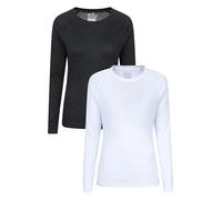 Mountain Warehouse Talus Womens Round Neck Multipack Tops Mixed (2 Pack) 18