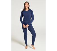 Mountain Warehouse 'Talus' Womens Thermal Top & Pant Quick Dry Breathable Gym Set Navy - Size 20 UK