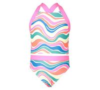 Mountain Warehouse Tankini Kids Printed Top - UV Protection Childrens Swim Bottoms, Lightweight, Easy Care Bathing Suit - Ideal for Summer, Beach, Holidays & Pool Neon Brights 2-3 Years