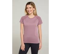 Mountain Warehouse 'technical' Isocool Short Sleeve Soft Lightweight Breathable T-Shirt In Aubergine Aubergine 14