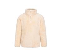 Mountain Warehouse Teddy Kids Unisex Half-Zip Fleece - Lightweight, Breathable, Warm & Cosy, Boys & Girls, Sweatshirt - Best for Camping, Outdoors, Travelling Beige Kids Size 9-10 Years