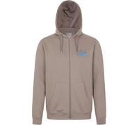 Mountain Warehouse Texture Mountain Graphic Mens Full Zip Hoodie - Brown