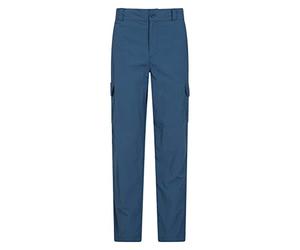 Mountain Warehouse The Explore Mens Trousers - Shrink & Fade Resistant Trousers, Quick Dry Hiking Pants with Pockets - for Spring Summer, Running, Walking Blue (Short Length) Men's W36