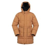 Mountain Warehouse Theo Kids Water Resistant Long Padded Jacket - IsoTherm & Water-Resistant Long Length Coat, Boys & Girls - Autumn Winter Outdoors, Travelling & Hiking Mustard Kids Size 7-8 Years