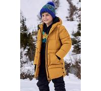 Mountain Warehouse Theo Kids Water Resistant Long Padded Jacket - Yellow