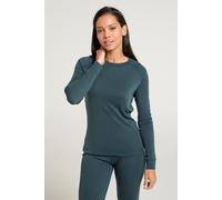 Mountain Warehouse Talus Womens Long Sleeves Baselayer Top Dark Green (Round Neck) Women's Size 10
