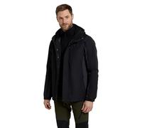 Mountain Warehouse Thunderstorm Mens 3 in 1 Jacket - Breathable Mens Coat, Waterproof Rain Coat, Taped Seams, Detachable Inner Fleece Rain Jacket - For Travelling Dark Grey S