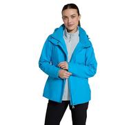 Mountain Warehouse Thunderstorm Womens 3 in 1 Jacket - Waterproof Outer Ladies Rain Coat, Adjustable Features, Detachable Fleece Inner Jacket - For Winter, Outdoors Bright Blue Women's Size 18