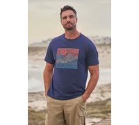 Mountain Warehouse Tidal Wave Mens T-Shirt - Dark Blue - Dark Blue - Size: S