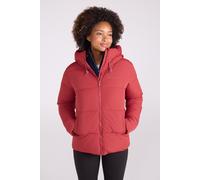 Mountain Warehouse 'Toasty' Womens Padded Jacket with Side Pockets Water Resistant Coat Red - Size 6 UK