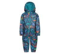 Mountain Warehouse Toddler Puddle Printed Kids Waterproof Rain Suit All in One, Hooded, Outdoor Taped Seams Suit, Breathable & Lightweight Navy Baby Size 12-18 Months
