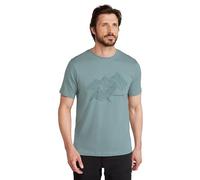 Mountain Warehouse Tonal Mountain Mens Cotton T-Shirt - Lightweight, Breathable & UV Protect Casual Tee - Autumn, Winter Outdoors, Holiday, Walking, Hiking Light Khaki 4XL