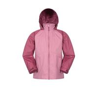 Mountain Warehouse Torrent II Kids Waterproof Jacket - Ripstop Outer Rain Coat, Taped Seams, Mesh Lined, Zipped Pockets - Spring Summer, Travelling, Camping Pink (Lightweight) Teen Size 13 Years