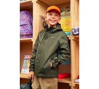 Mountain Warehouse Torrent Kids Waterproof Rain Jacket - Taped Seams Raincoat, Lightweight, Breathable, Girls & Boys - Autumn, Winter, Wet Weather Khaki (Plain) Kids Size 9-10 Years