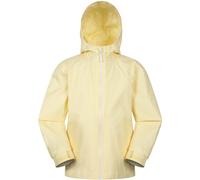 Mountain Warehouse Torrent Kids Waterproof Rain Jacket - Taped Seams Raincoat, Lightweight, Breathable, Girls & Boys - Autumn, Winter, Wet Weather Pale Yellow (Plain) Teen Size 13 Years