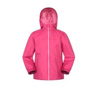 Mountain Warehouse Torrent Kids Waterproof Rain Jacket Dark Pink 2-3y