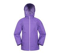 Mountain Warehouse Torrent Kids Waterproof Rain Jacket - Taped Seams Raincoat, Lightweight, Breathable, Girls & Boys - Spring Summer, Wet Weather, Walking Dusky Purple Kids Size 5-6 Years