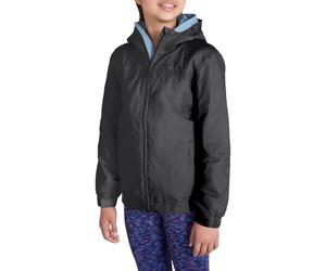 Mountain Warehouse Torrent Kids Waterproof Rain Jacket - Taped Seams Raincoat, Lightweight, Breathable, Girls & Boys - Spring Summer, Wet Weather, Walking Jet Black Kids Size 3-4 Years