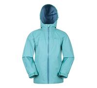 Mountain Warehouse Torrent Kids Waterproof Rain Jacket Teal 2-3y