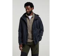 Mountain Warehouse Torrent Mens Waterproof Rain Jacket - Waterproof & Lightweight Raincoat with Taped Seams, Zipped Pockets - For Spring Summer Travelling & Outdoors Black 3XL