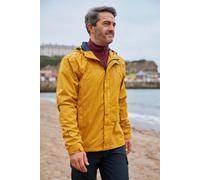 Mountain Warehouse Torrent Mens Waterproof Rain Jacket - Waterproof & Lightweight Raincoat with Taped Seams, Zipped Pockets - Spring Summer Travelling & Outdoors Mustard 3XL