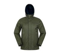 Mountain Warehouse Torrent Mens Waterproof Rain Jacket - Waterproof & Lightweight Raincoat with Taped Seams, Zipped Pockets - For Spring Summer Travelling & Outdoors Green XL