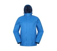 Mountain Warehouse Torrent Mens Waterproof Rain Jacket - Waterproof & Lightweight Raincoat with Taped Seams, Zipped Pockets - Spring Summer Travelling & Outdoors Bright Blue 3XL