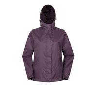 Mountain Warehouse Torrent Womens Waterproof Jacket - Lightweight Ladies Raincoat, Fully Taped Seams, 2 Zipped Pockets Cagoule - Spring Summer, Travelling Purple Women's Size 12
