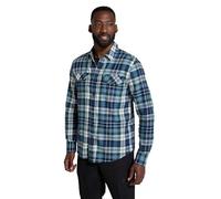 Mountain Warehouse Trace Mens Flannel Cotton Shirt | Lightweight & Breathable Casual Checks Long Sleeve Shirt, Comfy & Soft Buttoned Front Pockets, For Casual Wear, Everyday Wear