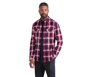 Mountain Warehouse Trace Mens Flannel Cotton Shirt | Lightweight & Breathable Casual Checks Long Sleeve Shirt, Comfy & Soft Buttoned Front Pockets, For Casual Wear, Everyday Wear