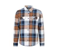 Mountain Warehouse Trace Mens Flannel Long Sleeve Shirt - Orange - Orange - Size: XS