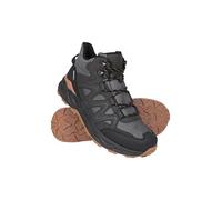 Mountain Warehouse Trail Blazer Mens Waterproof Walking Boots - Comfortable, EVA Cushion, Fast Drying Footwear - Spring, Summer, Hiking, Outdoors & Trekking Black Adult Shoe Size 10