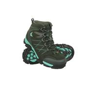 Mountain Warehouse Trail Kids Waterproof Boots - Synthetic Mesh Upper Girls & Boys Shoes, EVA Footbed, High Traction - Best for Spring Summer, Hiking & Outdoors Teal Junior Shoe Size 4