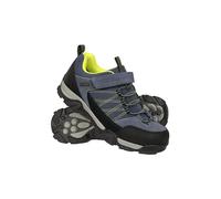 Mountain Warehouse Trail Kids Waterproof Hiking Shoes - Breathable Plimsolls with Suede & Mesh Upper, Rubber Outsole & EVA Cushion - Walking, Hiking, Outdoors & Trekking Navy Kids Shoe Size 10