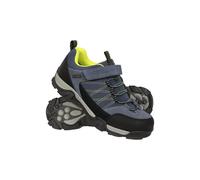Mountain Warehouse Trail Kids Waterproof Hiking Shoes - Breathable Plimsolls with Suede & Mesh Upper, Rubber Outsole & EVA Cushion - Walking, Hiking, Outdoors & Trekking Navy Junior Shoe Size 1