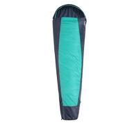 Mountain Warehouse Traveller 50 Sleeping Bag XL - Windproof, Breathable & Lighweight Mummy Shaped Bag - All Season Camping, Hiking, Trekking & Outdoors Teal Long Length