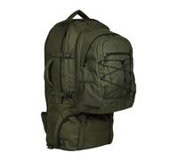Mountain Warehouse Traveller 60L + 20L Rucksack - Large Backpack with Rain Cover, Detachable Daypack, Adjustable Back Support Travel Bag - For Camping, Hiking, Trekking Khaki One Size