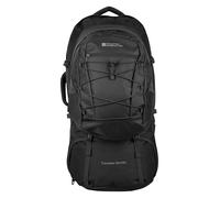 Mountain Warehouse Traveller 60L + 20L Travel Backpack Black ONE | Large Waterproof Rucksack with Built-in Rain Cover, Detachable Daypack & Comfy Adjustable Back Support, For Hiking & Trekking