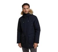 Mountain Warehouse Traverse Mens Down Waterproof Jacket - Breathable Coat with Microfibre insulation, Down filling & Taped Seams - Best for Autumn Winter & Outdoors Black XS