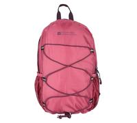 Mountain Warehouse Trek 8L Backpack - Lightweight Large Day Pack with Bottle Pocket, Padded Airmesh Back & Bungee Cords - All Season Camping, Outdoors & Trekking Berry One Size