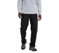 Mountain Warehouse Trek II Mens Trousers - Warm, Quick Dry, Lightweight, Elastic Waistband Cargo Pants, Fleece Lining, Easy to Pack Bottoms - for Hiking Jet Black Men's W28