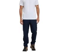 Mountain Warehouse Trek Mens Outdoor Trousers - Lightweight Casual Bottoms with Lots of Pockets, Quick Dry UPF 50+ Pants - Spring, Summer, Travelling & Outdoors Dark Blue Men's W32