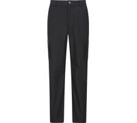 Mountain Warehouse Trek Mens Outdoor Trousers - Lightweight Casual Bottoms with Lots of Pockets, Quick Dry UPF 50+ Pants - Spring, Summer, Travelling & Outdoors Jet Black (Long Length) Men's W42
