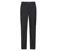 Mountain Warehouse Trek Mens Outdoor Trousers - Lightweight Casual Bottoms with Lots of Pockets, Quick Dry UPF 50+ Pants - Spring, Summer, Travelling & Outdoors Jet Black (Short Length) Men's W44