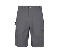 Mountain Warehouse Trek Stretch Mens Shorts - Fast Dry Cargo Shorts, Lightweight, Adjustable Fit Casual Short Pants, Stretchable - for Spring Summer, Hiking, Camping Grey Men's W28